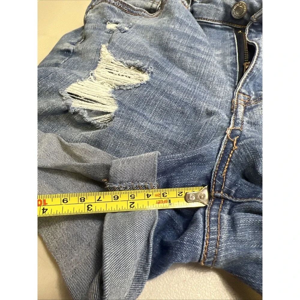 Forever 21 Distressed Ripped‎ Cuffed Denim Jean Shorts Womens Size 30 5 Pocket